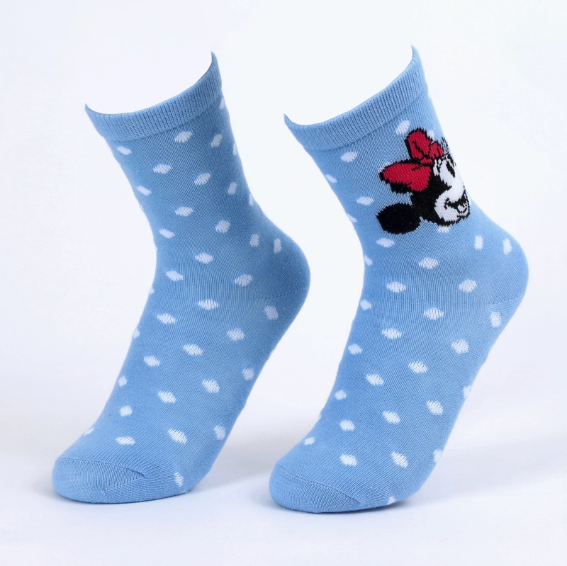 CALCETIN 2P NIÑA MINNIE DISNEY LUNARES BLANCO - 3