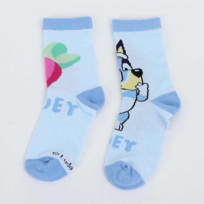 CALCETIN 2P NIÑA BLUEY FRUTILLA CELESTE - 2