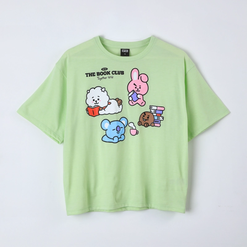 POLERA MANGA CORTA TEEN BT21 VERDE - 2