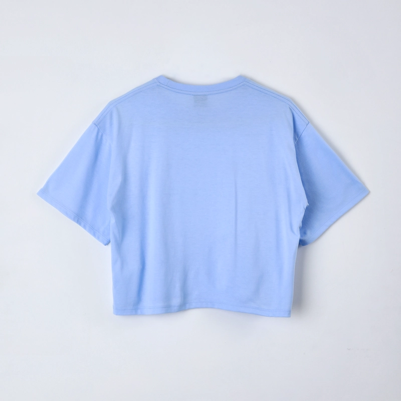 POLERA MANGA CORTA TEEN BT21 CELESTE - 3