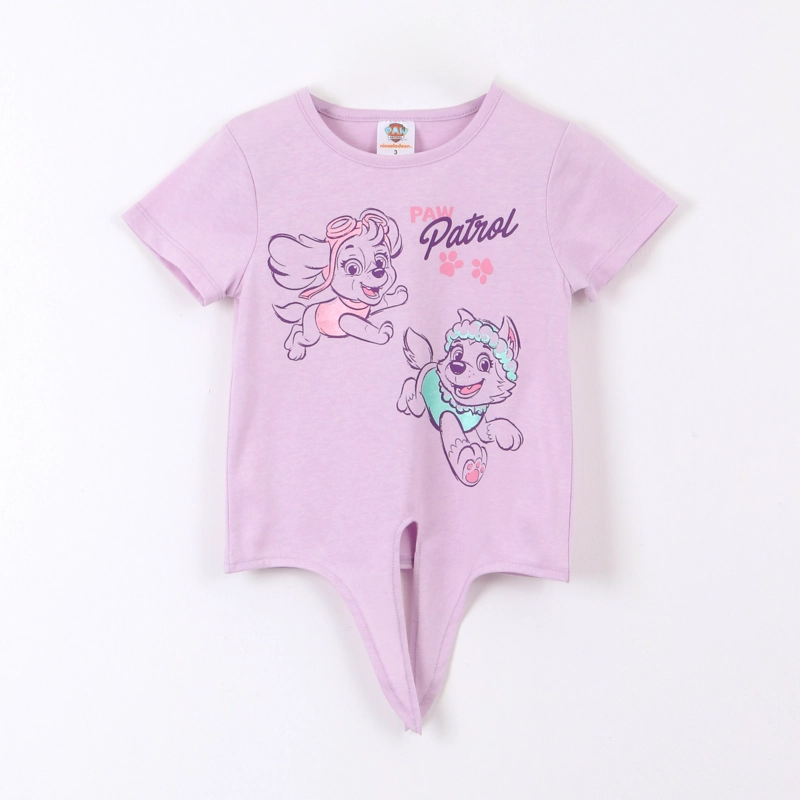 POLERA MANGA CORTA NINA PAW PATROL LILA 6