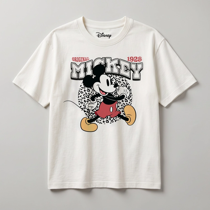 POLERA MANGA CORTA MUJER DISNEY MICKEY BLANCO - 1