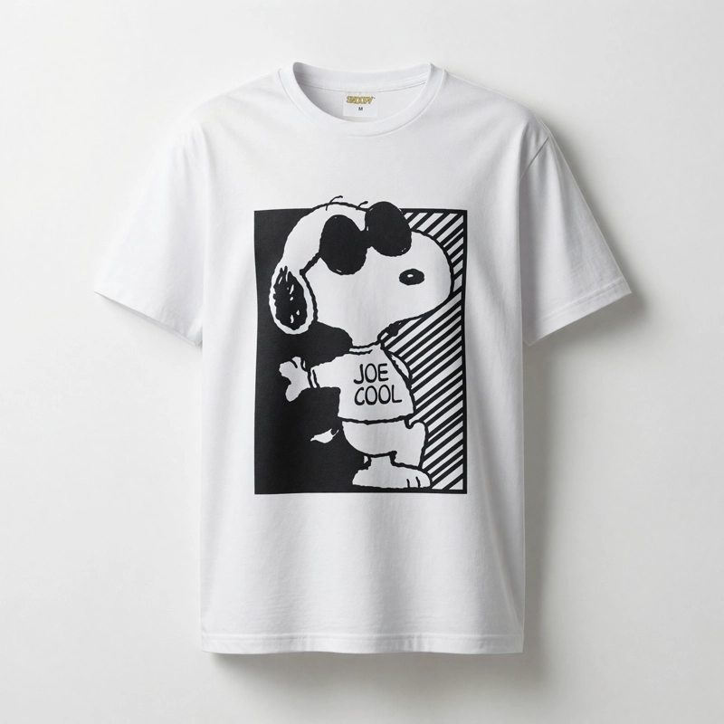 POLERA MANGA CORTA HOMBRE SNOOPY JOE COOL BLANCO - 3