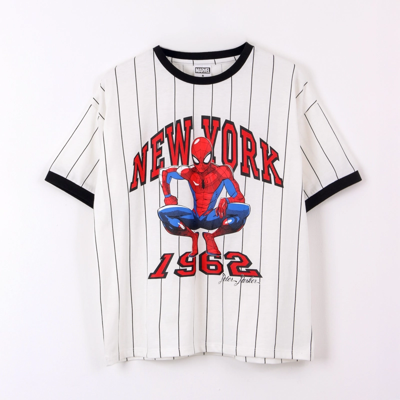 POLERA MANGA CORTA NIÑO SPIDERMAN MARVEL BLANCO - 1