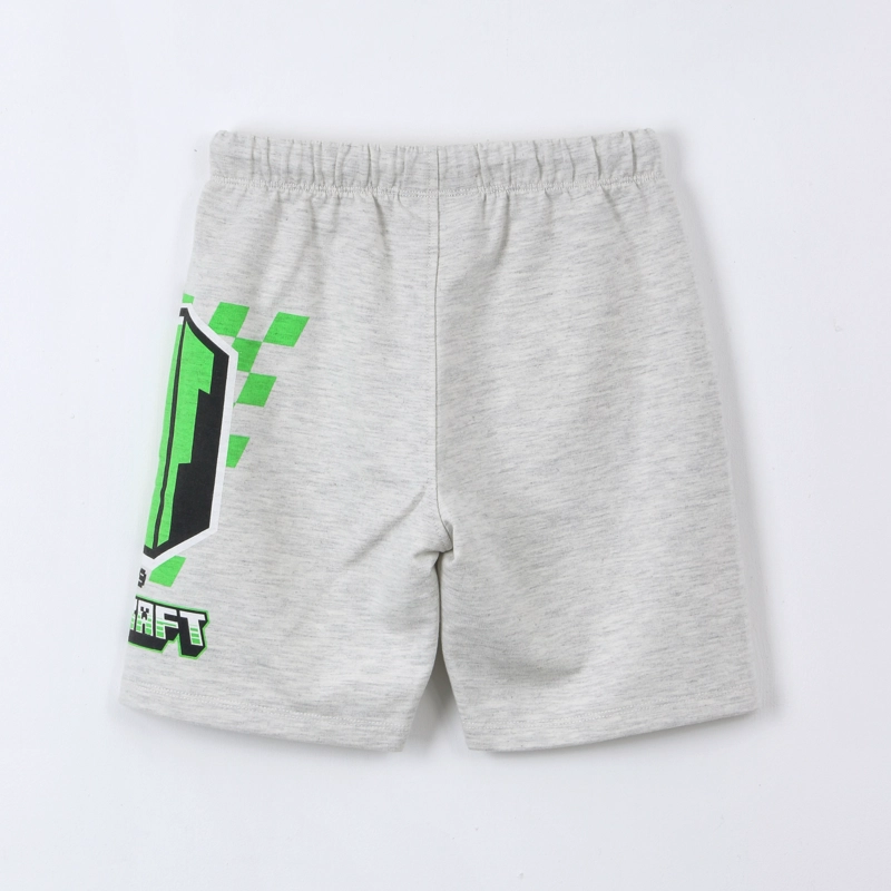 SHORT NIÑO MINECRAFT CREEPER GRIS - 2