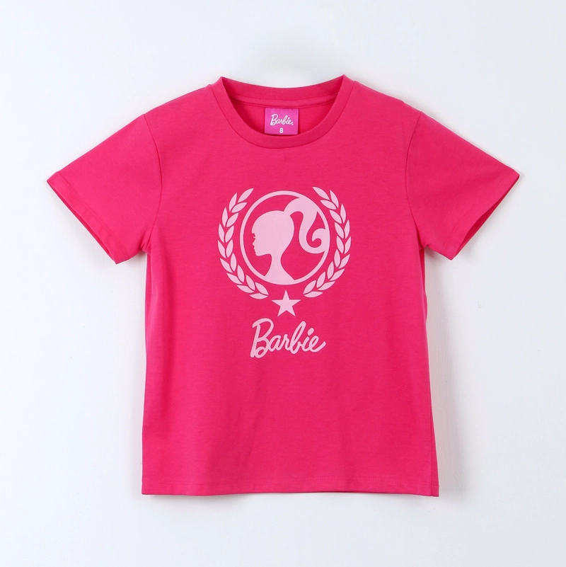 POLERA MANGA CORTA NINA BARBIE ROSADO 8