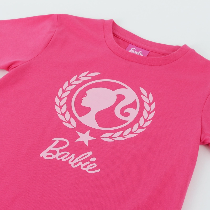 POLERA MANGA CORTA NIÑA BARBIE ROSADO - 3