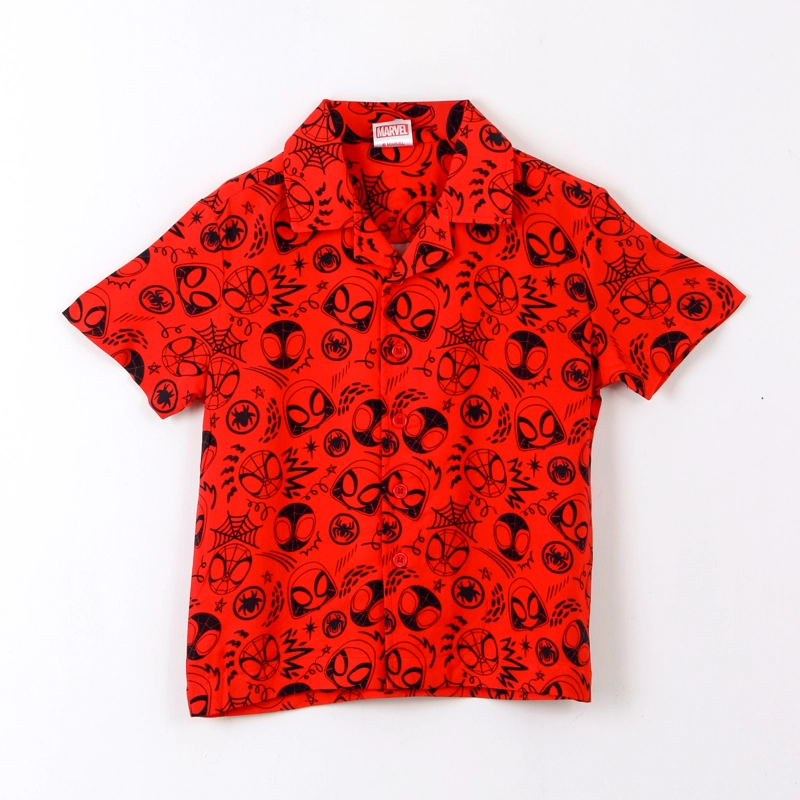 CAMISA MANGA CORTA NIÑO SPIDEY MARVEL ROJO - 1
