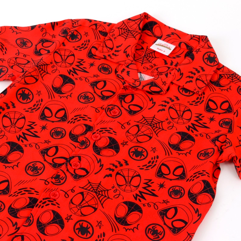 CAMISA MANGA CORTA NIÑO SPIDEY MARVEL ROJO - 3