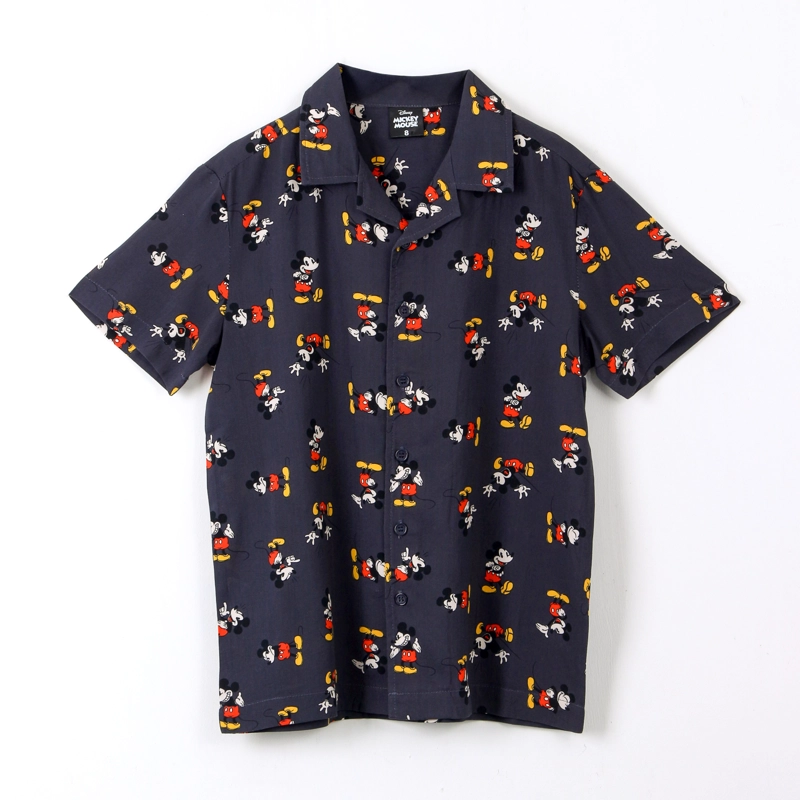 CAMISA MANGA CORTA NIÑO MICKEY DISNEY AZUL MARINO - 1