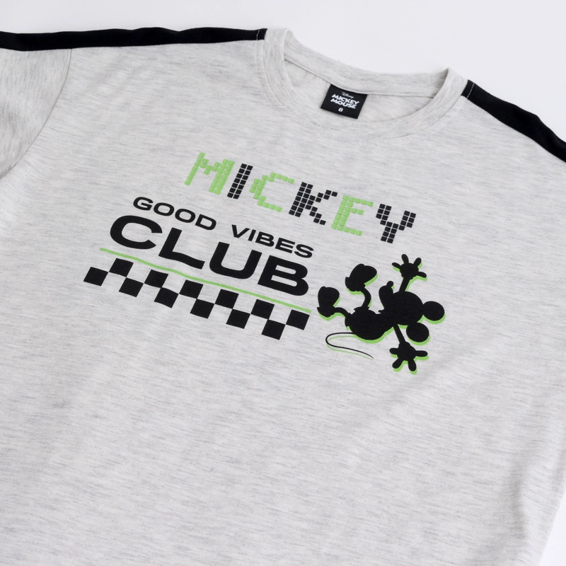 POLERA MANGA CORTA NIÑO MICKEY DISNEY GRIS - 3