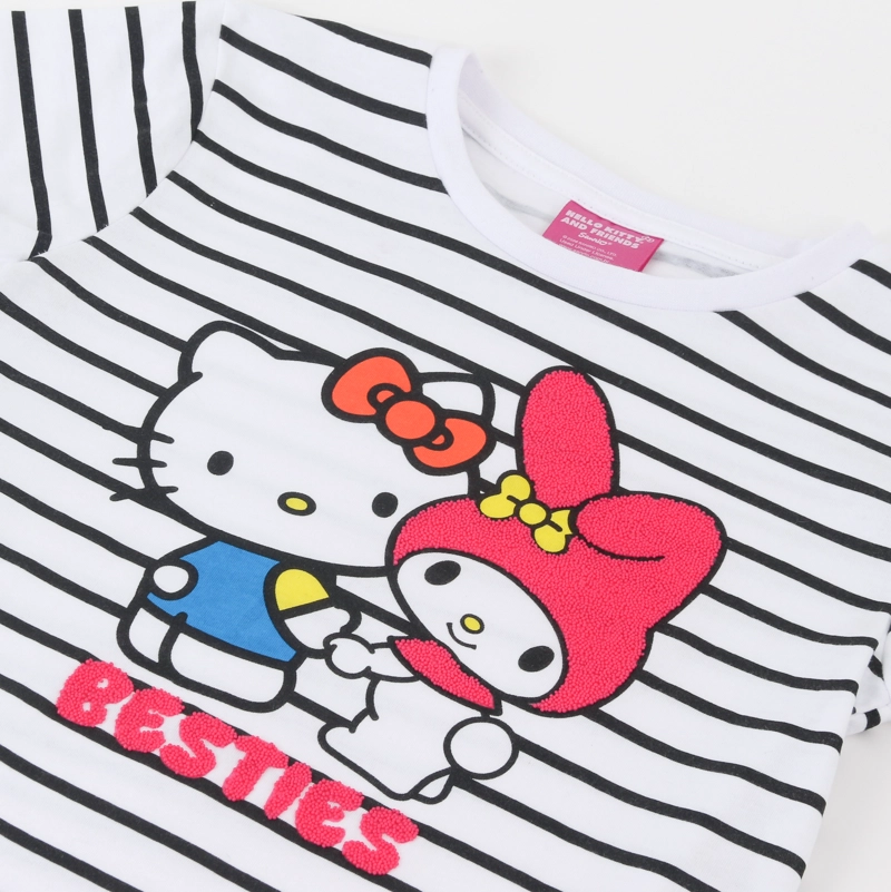 POLERA MANGA CORTA NIÑA HELLO KITTY BLANCO - 3