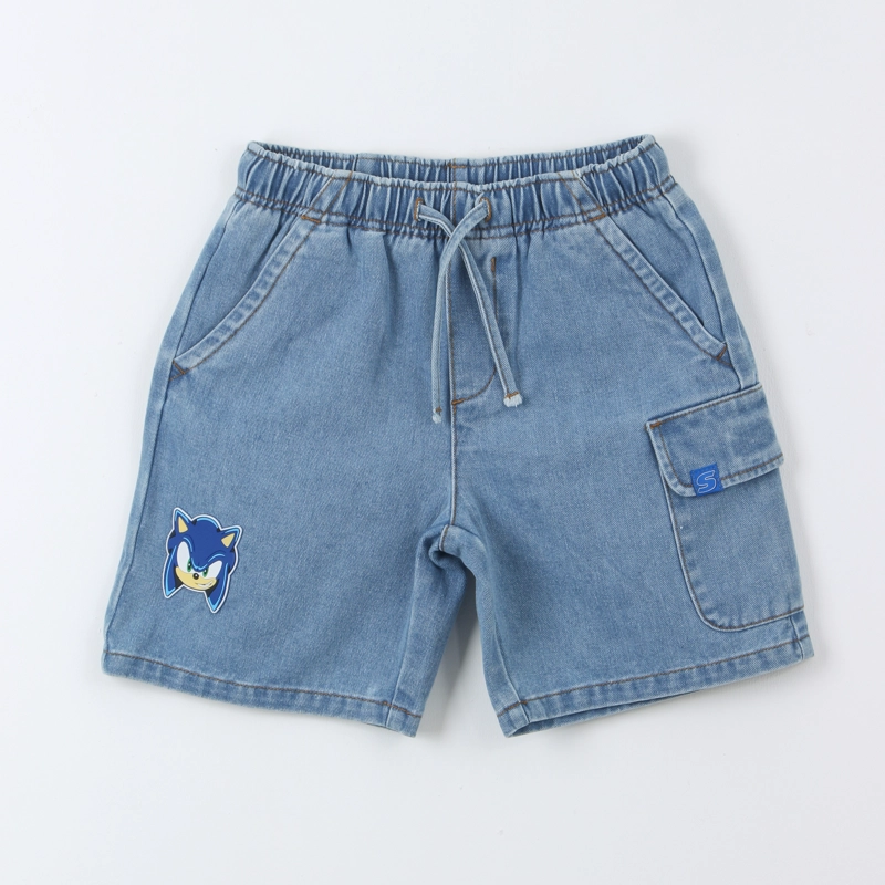 SHORT MEZCLILLA NIÑO SONIC AZUL - 1