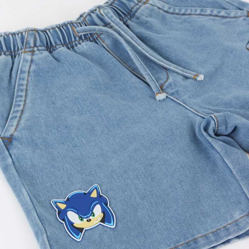 SHORT MEZCLILLA NIÑO SONIC AZUL - 3