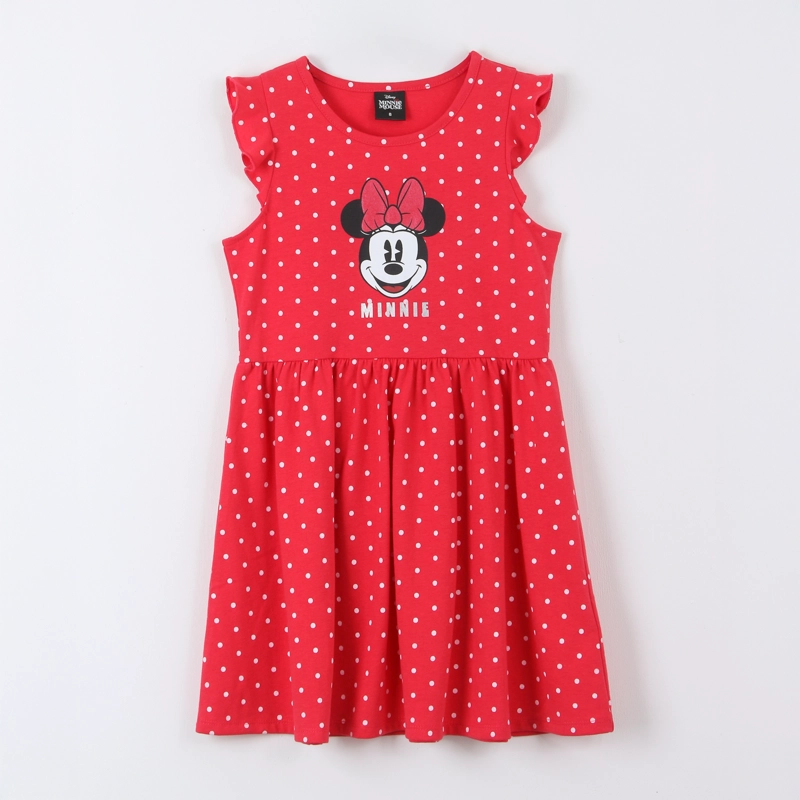 VESTIDO NIÑA MINNIE ROJO - 1