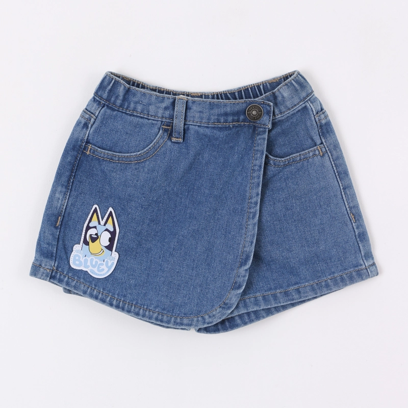 FALDA SHORT NIÑA BLUEY DENIM - 1