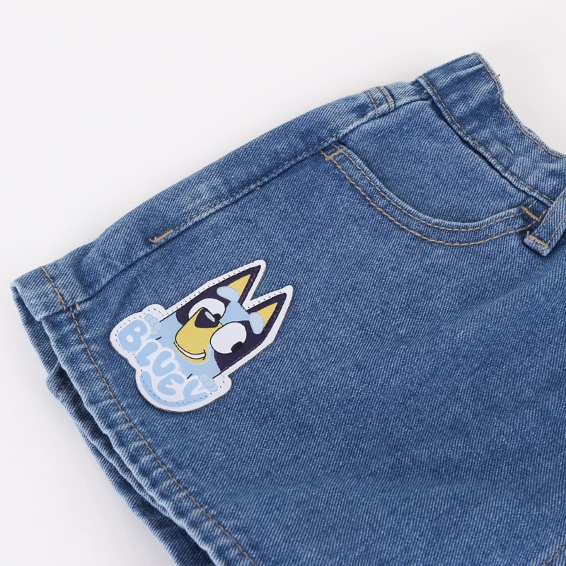 FALDA SHORT NIÑA BLUEY DENIM - 3
