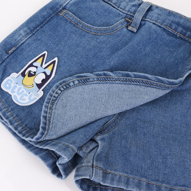 FALDA SHORT NIÑA BLUEY DENIM - 4