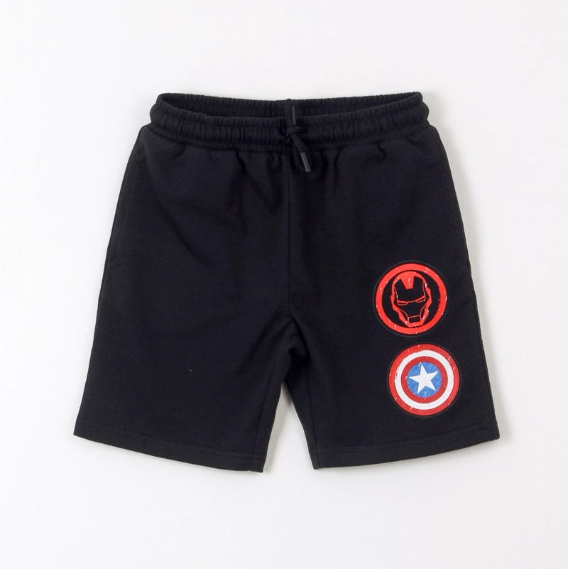 SHORT NIÑO AVENGERS MARVEL NEGRO - 2
