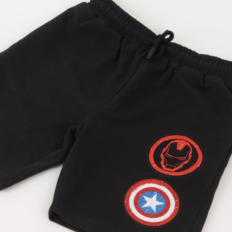 SHORT NIÑO AVENGERS MARVEL NEGRO - 4