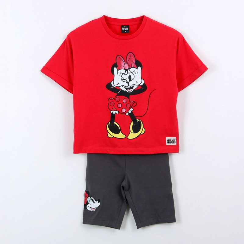 CONJUNTO NIÑA MINNIE ROJO - 1