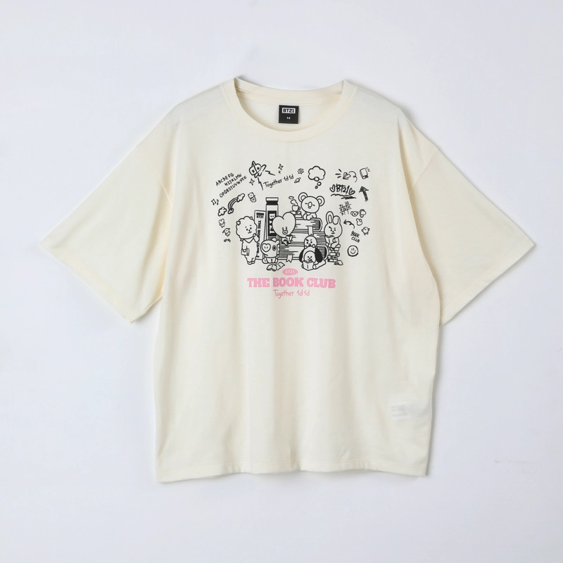 POLERA MANGA CORTA TEEN BT21 IVORY - 2