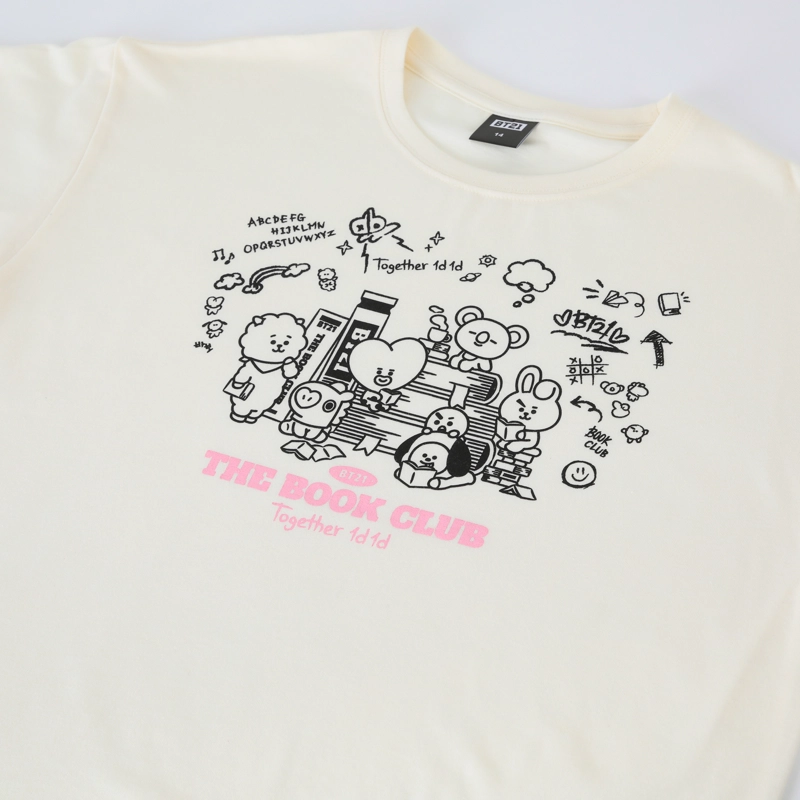 POLERA MANGA CORTA TEEN BT21 IVORY - 4