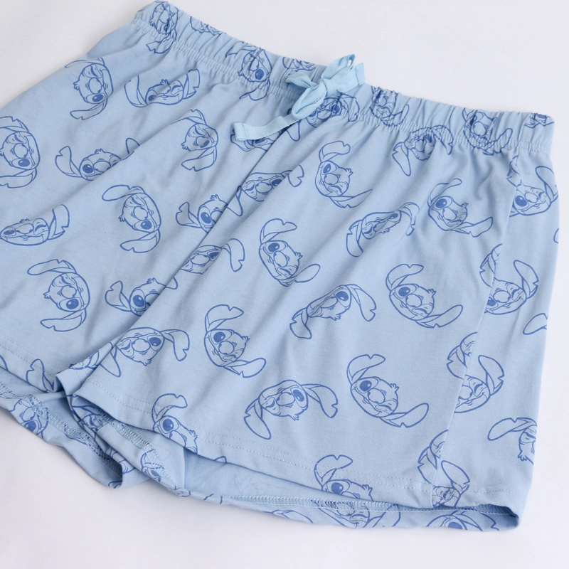 PIJAMA CORTO MUJER LILO & STITCH DISNEY PELUCHE CELESTE - 5