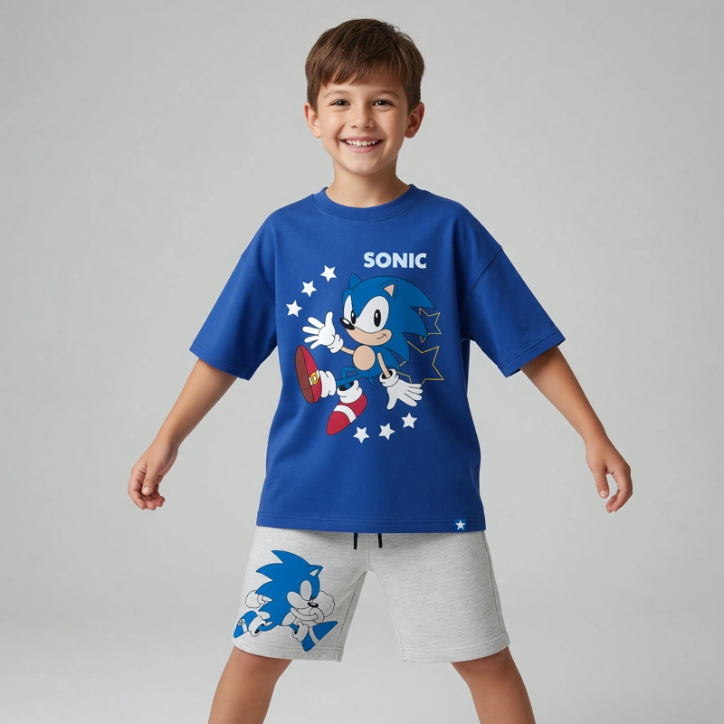CONJUNTO NINO SONIC AZUL 10