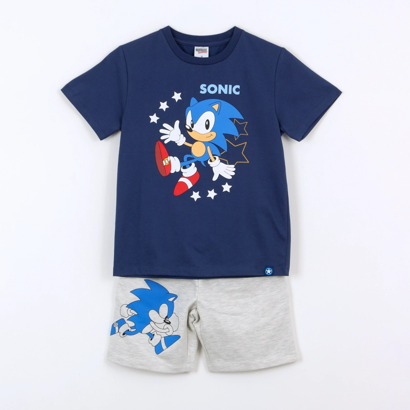 CONJUNTO NIÑO SONIC AZUL - 2