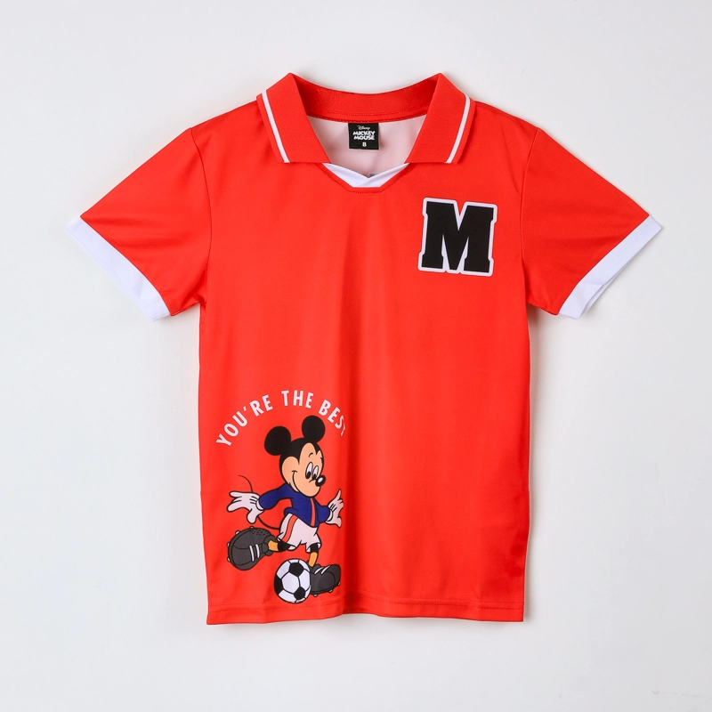 POLERA MANGA CORTA NIÑO MICKEY ROJO - 2