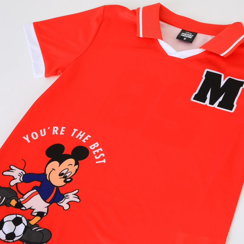 POLERA MANGA CORTA NIÑO MICKEY ROJO - 4