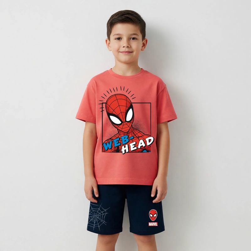 CONJUNTO NIÑO SPIDERMAN MARVEL ROJO - 1