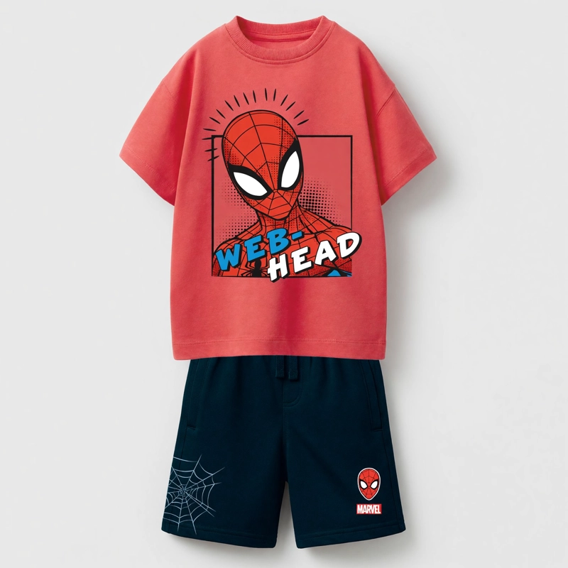 CONJUNTO NIÑO SPIDERMAN MARVEL ROJO - 3