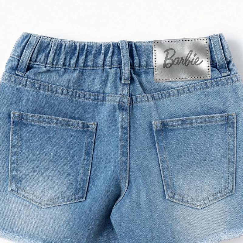 SHORT NIÑA BARBIE DENIM - 4