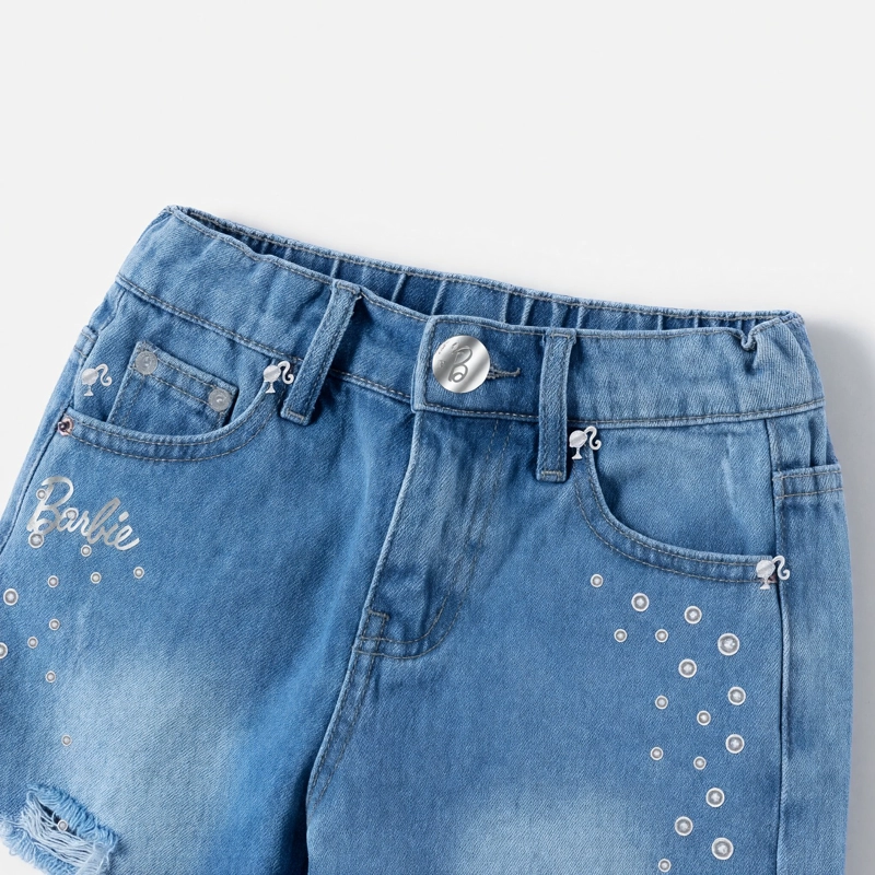 SHORT NIÑA BARBIE DENIM - 5