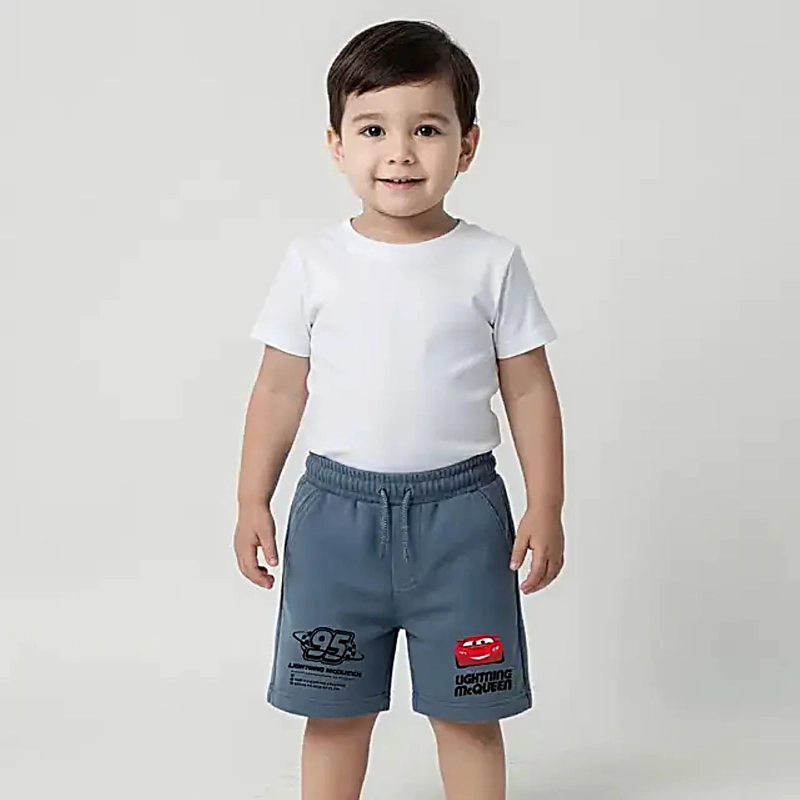 SHORT NIÑO MCQUEEN CARS DENIM - 1