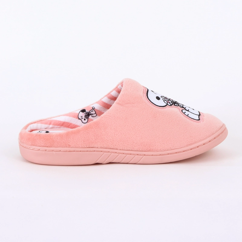PANTUFLA MUJER SNOOPY FLORES ROSADO - 2