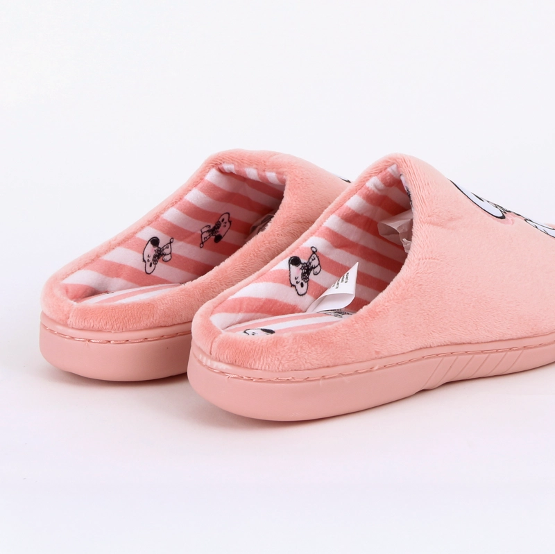 PANTUFLA MUJER SNOOPY FLORES ROSADO - 3