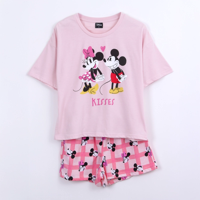 PIJAMA CORTO MUJER MICKEY DISNEY KISSES ROSADO - 2