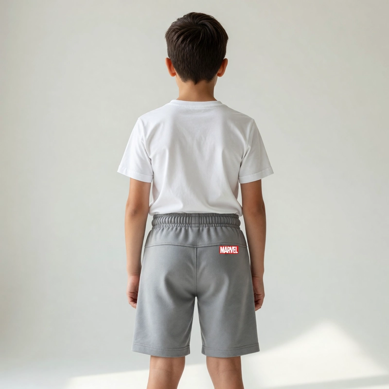 SHORT NIÑO SPIDERMAN MARVEL GRIS MEL - 2