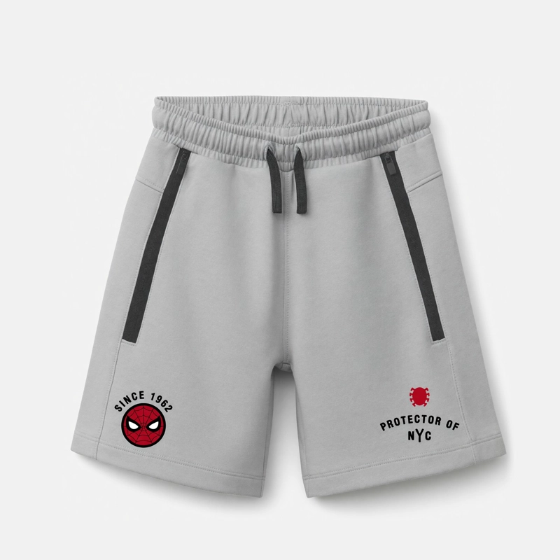 SHORT NIÑO SPIDERMAN MARVEL GRIS MEL - 3
