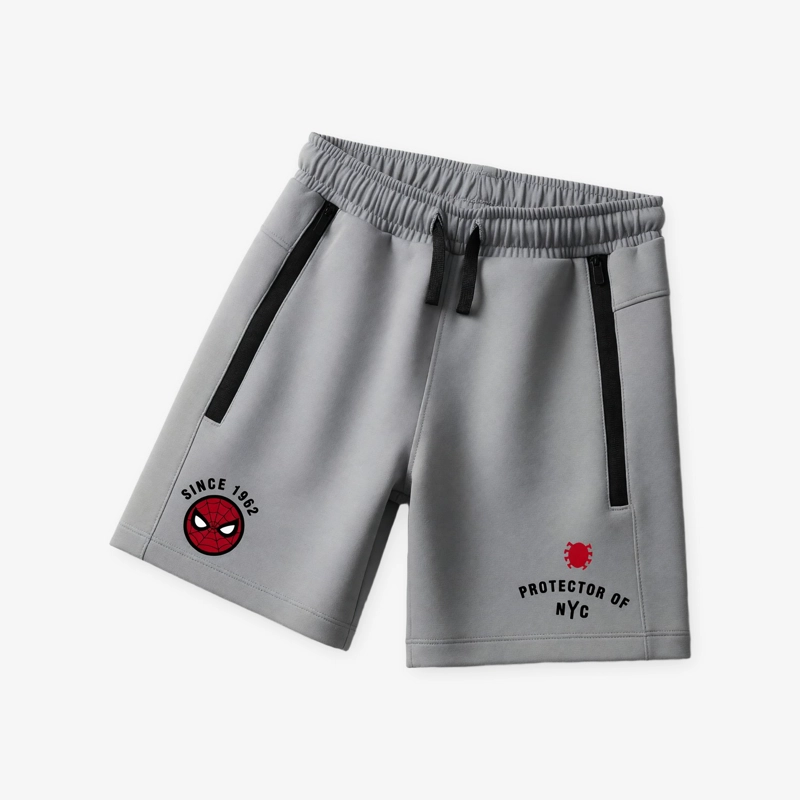 SHORT NIÑO SPIDERMAN MARVEL GRIS MEL - 5