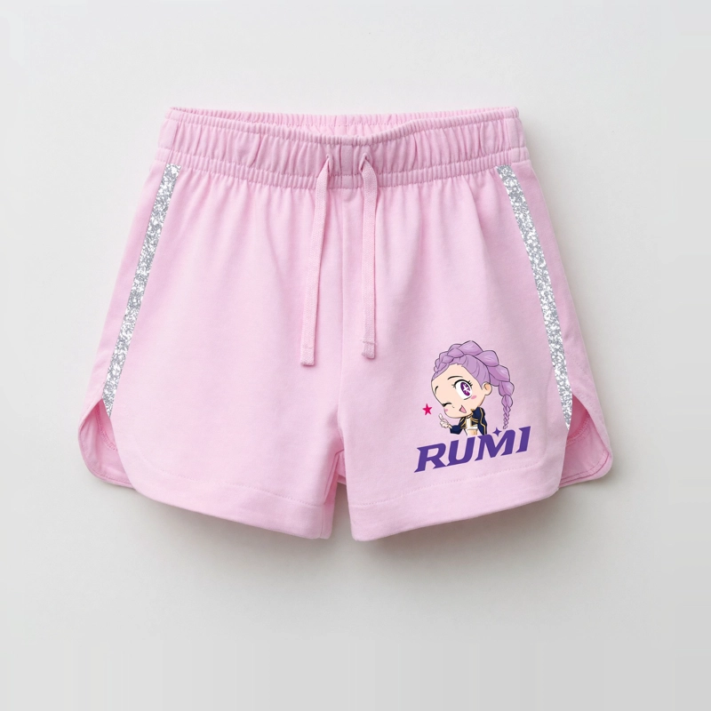 SHORT NIÑA KPOP DEMON HUNTERS ROSADO - 3