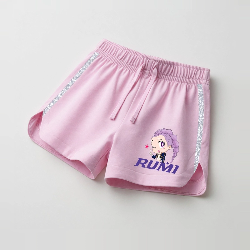 SHORT NIÑA KPOP DEMON HUNTERS ROSADO - 5