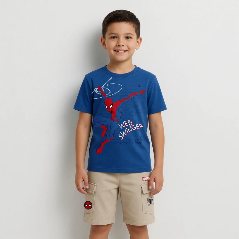 CONJUNTO NIÑO SPIDERMAN MARVEL AZUL - 1