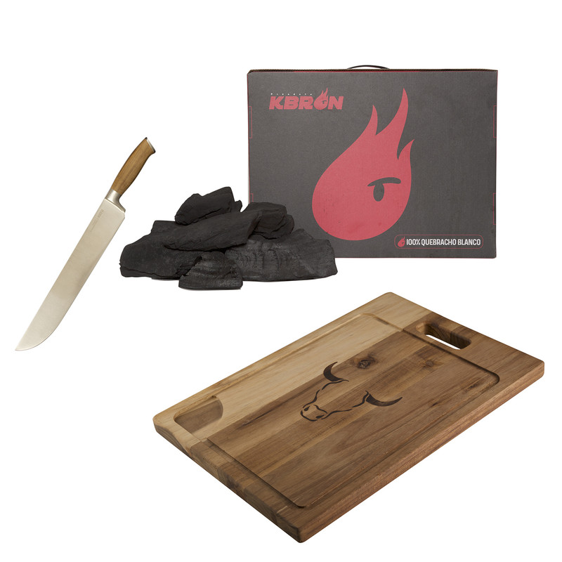 COMBO PARRILLA 246 WAYU + 3 KG CARBON VEGETAL KBRON - 1