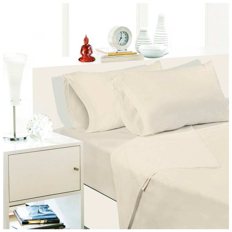 SÁBANAS ARTHOME UNICOLOR 1 PLAZA 144 HILOS BEIGE - 2