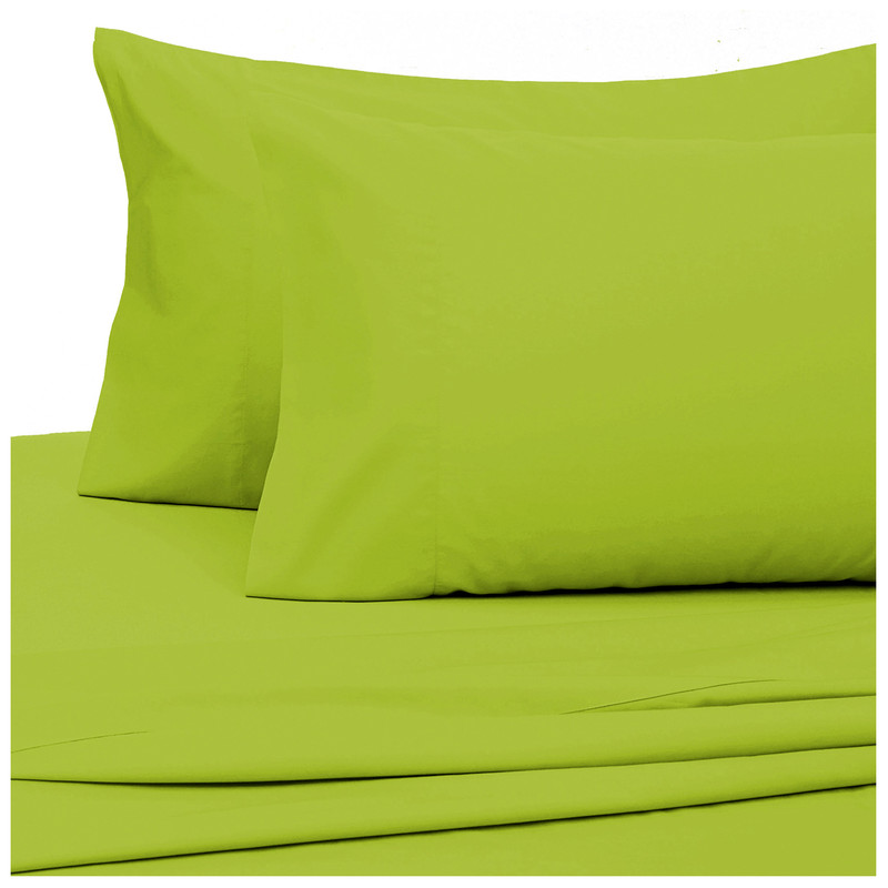 SÁBANAS ARTHOME UNICOLOR 1.5 PLAZAS 144 HILOS VERDE - 1