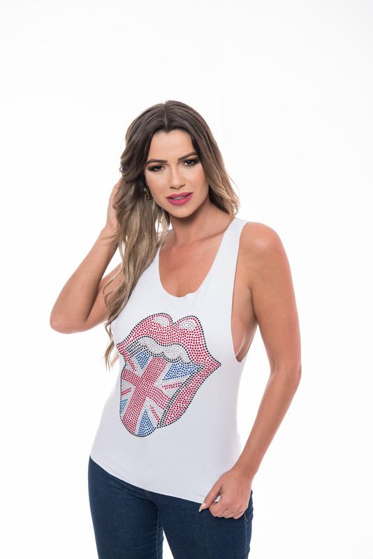POLERA SM PEDRERIA ROLLING ENGLAND WHITE RC-12 - 2